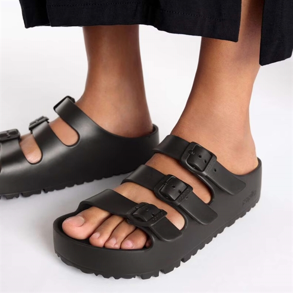 Birkenstock Florida Flex Platform Sandaler, Sort